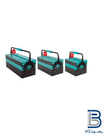 جعبه ابزار فلزی 2 طبقه اتوماتیک برند روماتون کد 9052