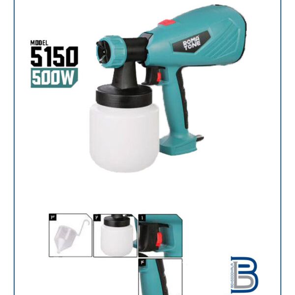 پیستوله رنگ پاش برقی 500 وات روماتون مدل 5150