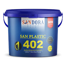 رنگ پلاستیک دبه ساندورا چاپ آبی 402
